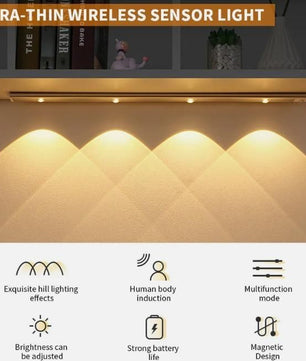 LED PIR Motion Sensor Cabinet  With USB Rechargeble